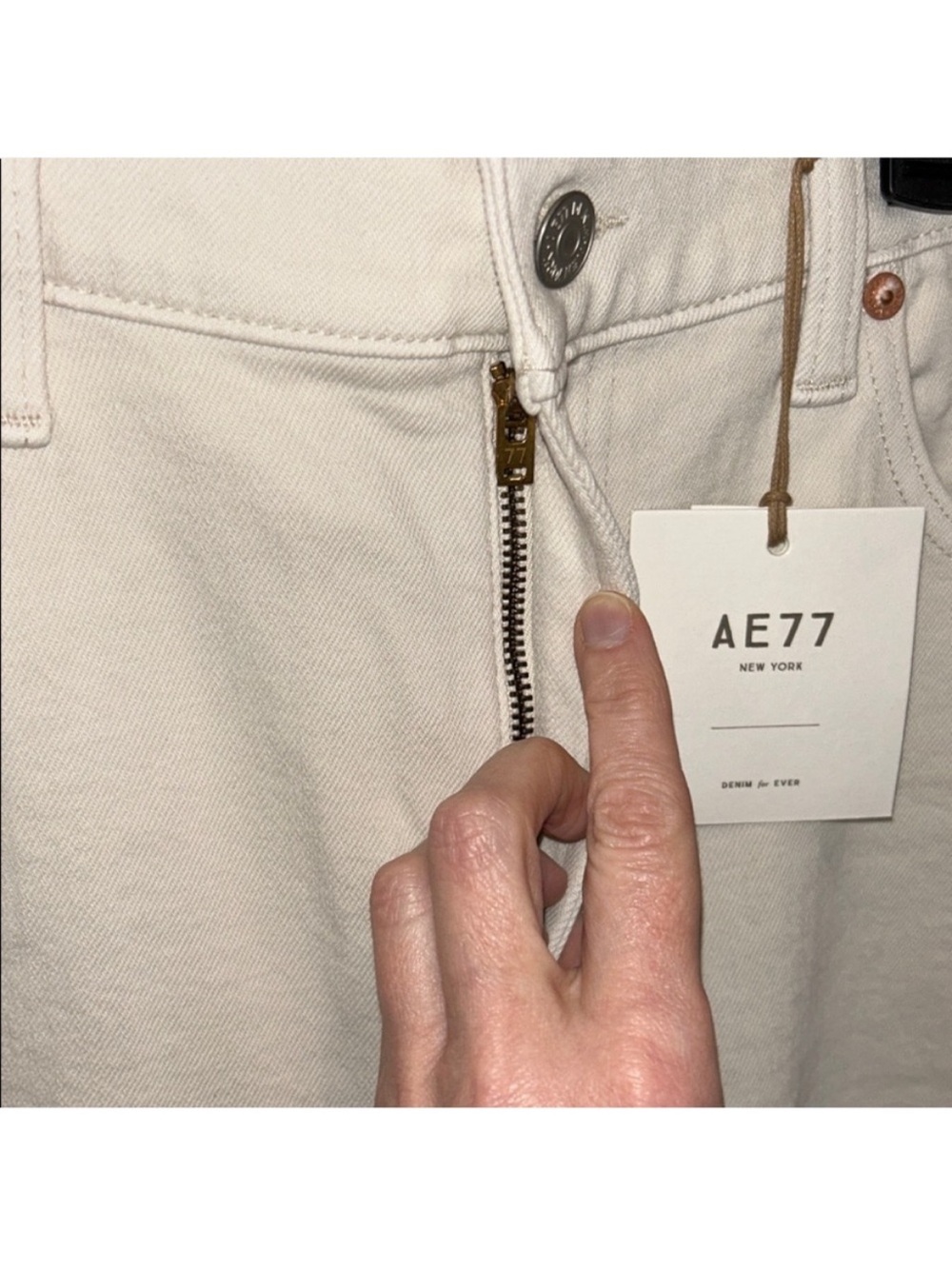 American Eagle NWT AE77 Premium Bootcut Crop Jeans Size 30 Regular in Stone - Picture 10 of 16